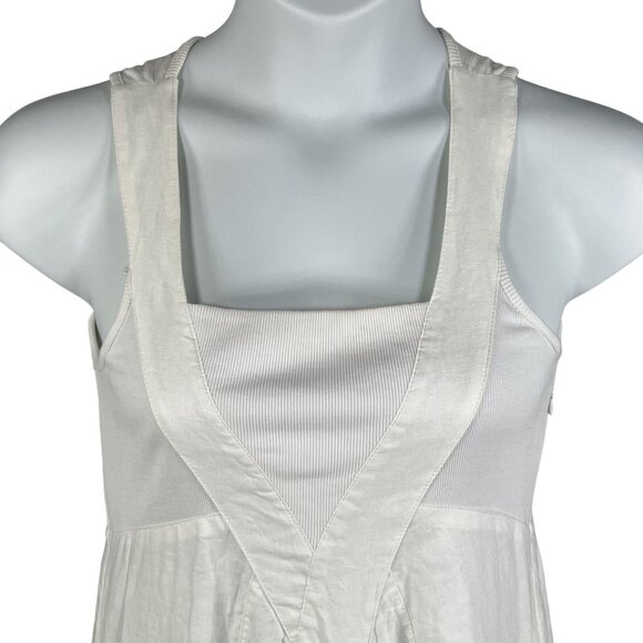 NWT Chelsea & Theodore Womens S Linen Babydoll Dress Sleeveless Pockets Beachy - Picture 9 of 16